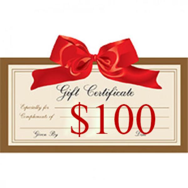 Gift Certificate  $ 100.00