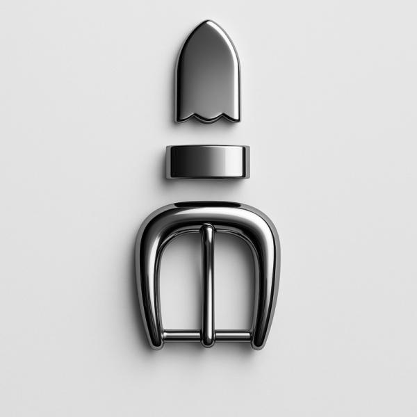 Buckle Set 20mm 3 Piece Nickel