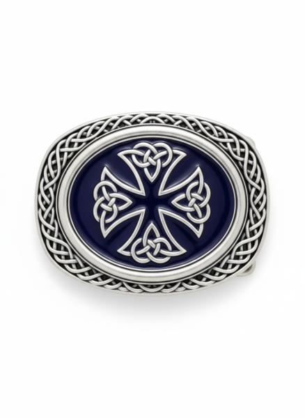 Celtic Trophy Buckle Pewter/Navy