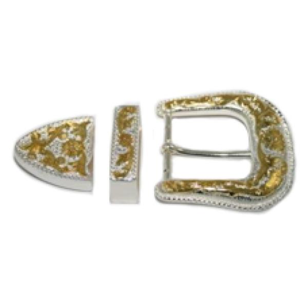 Buckle Set 38mm 3 Piece White/Gilt