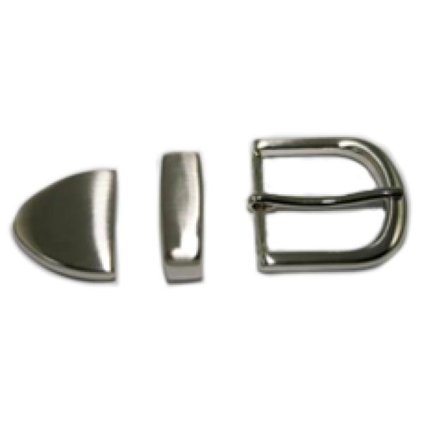 Buckle Set 38mm 3 Piece Polished Nickel