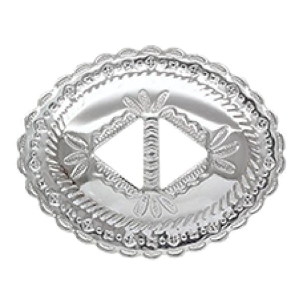 Oval Concho Large Nickel