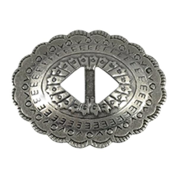 Oval Concho Small Antique Brass