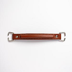 Kit Bag Handle with Attaching Plates Raised Stitching - Gallery Image 1