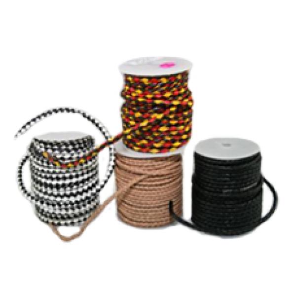 Cord 4mm Round Braided Leather (20m Roll)