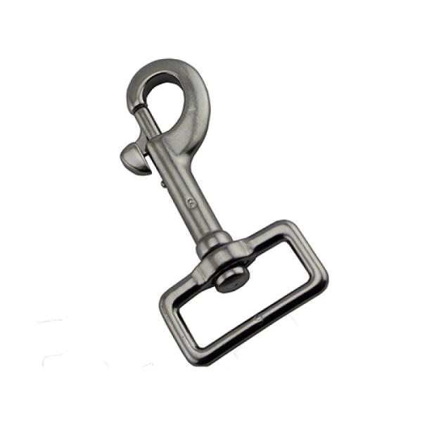 Snaphook 38mm X 85mm Square Eye Nickel